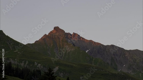 Bergspitze im Calfeisental photo