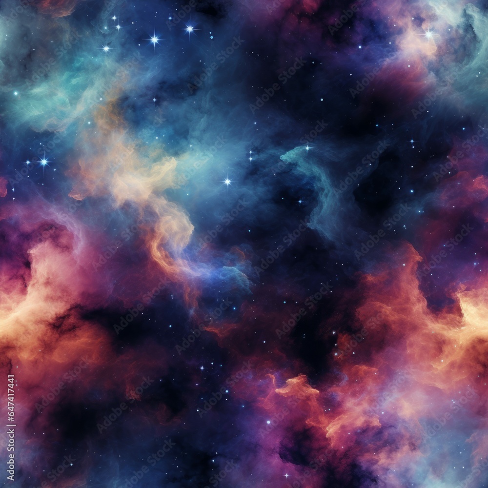 Galaxy Creative Abstract Photorealistic Texture. Screen Wallpaper. Digiral Art. Abstract Bright Surface Square Background. Ai Generated Vibrant Texture Pattern.