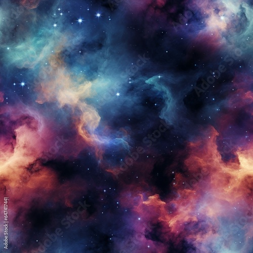Galaxy Creative Abstract Photorealistic Texture. Screen Wallpaper. Digiral Art. Abstract Bright Surface Square Background. Ai Generated Vibrant Texture Pattern.