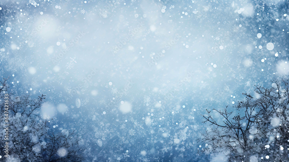 Winter background texture of a snow-covered landscape with snowflakes falling. Concept of the winter season. Blurred. Winter background texture of a snow-covered landscape with snowflakes falling. Concept of the winter season. Blurred.