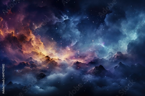 Galaxy plain texture background - stock photography