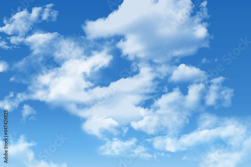 blue sky with clouds