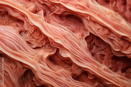 macro view of muscle tissue. Generative AI