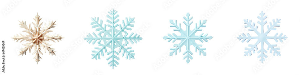 Png Set transparent background isolated toy snowflake Png Set transparent background isolated toy snowflake