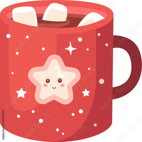 Christmas Mug With Hot Drink