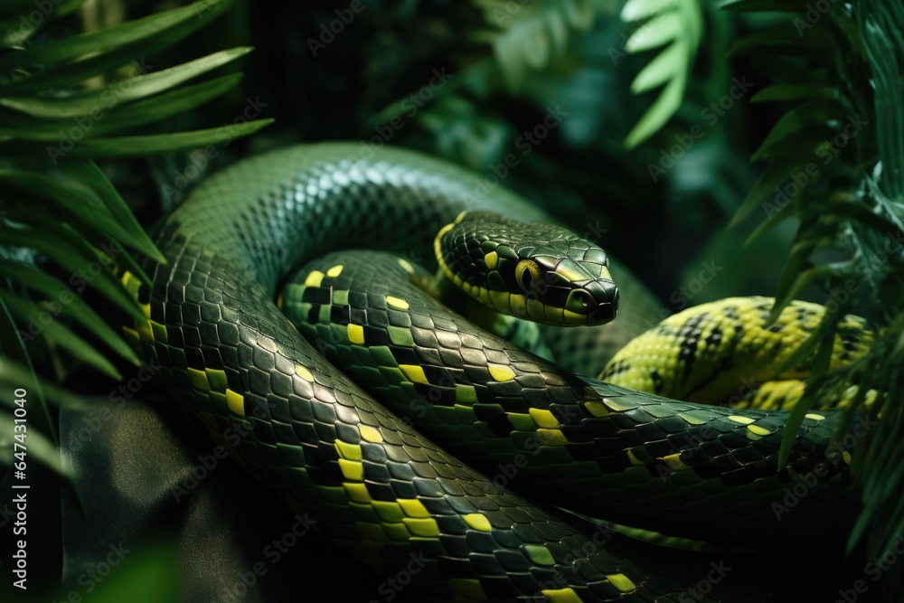 Fototapeta premium The original sin. The snake