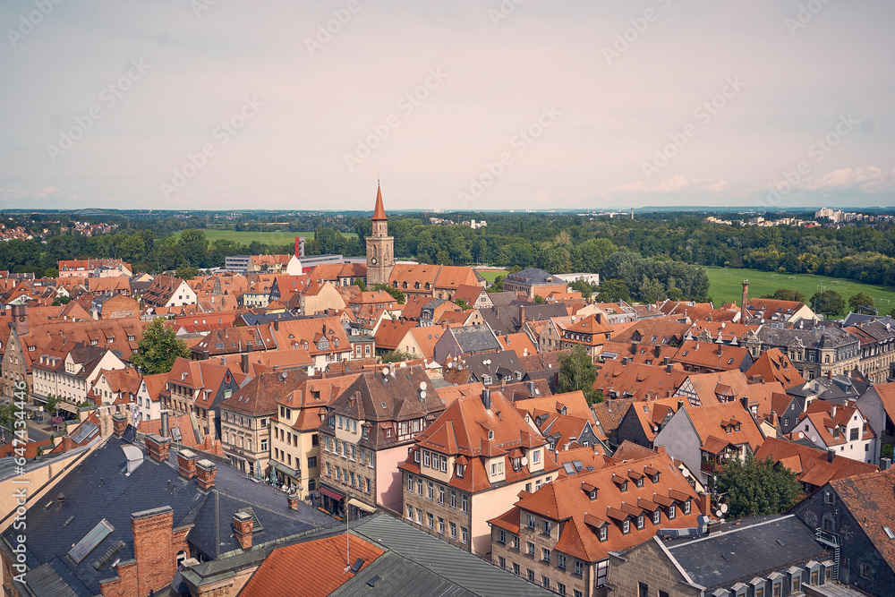 Ausblick auf Fürth vom Rathausturm aus