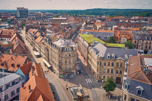 Blick auf die Altstadt von Fürth vom Rathausturm aus