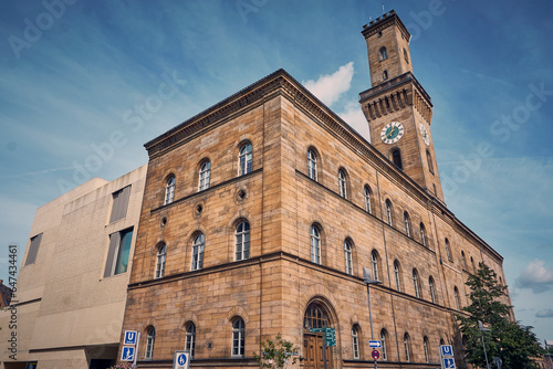 Rathaus von Fürth mit imposantem Turm