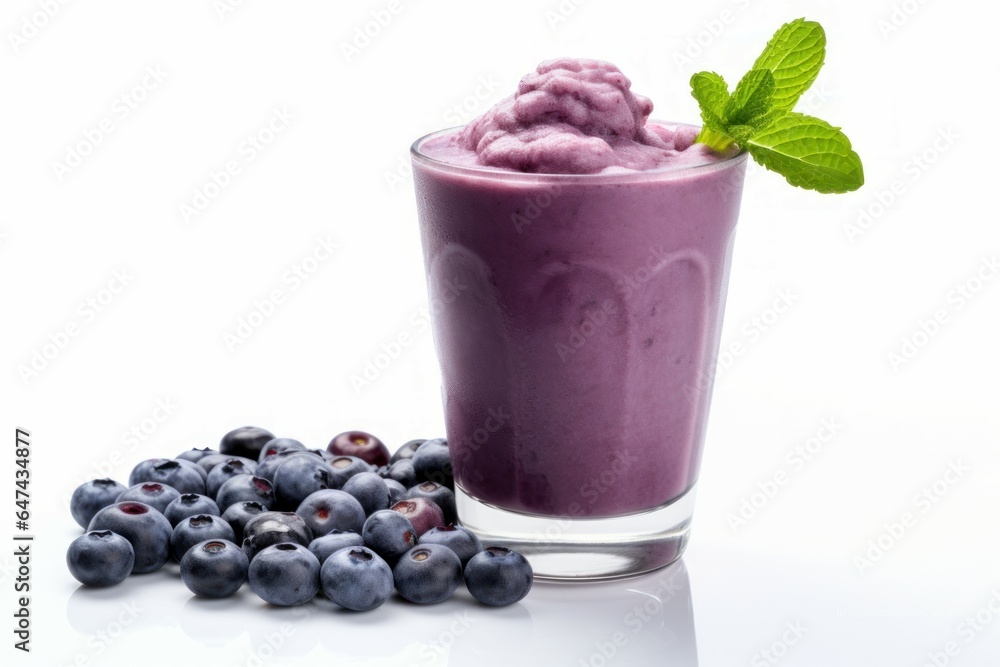 Refreshing Blueberry smoothie. Generate Ai Refreshing Blueberry smoothie. Generate Ai
