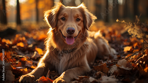 Obraz na płótnie golden retriever dog