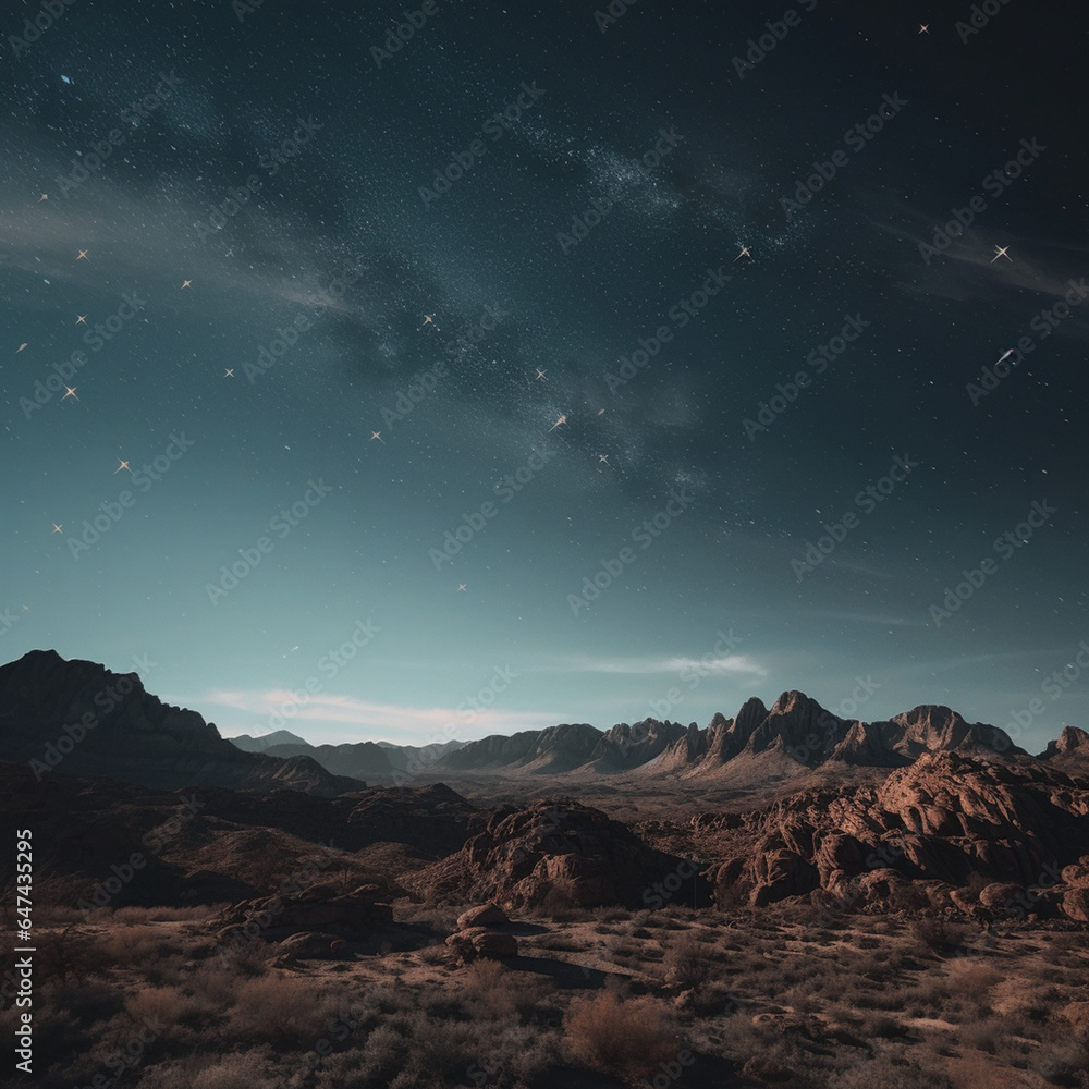 Obraz premium sky over the mountains