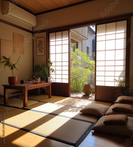 living room with a view