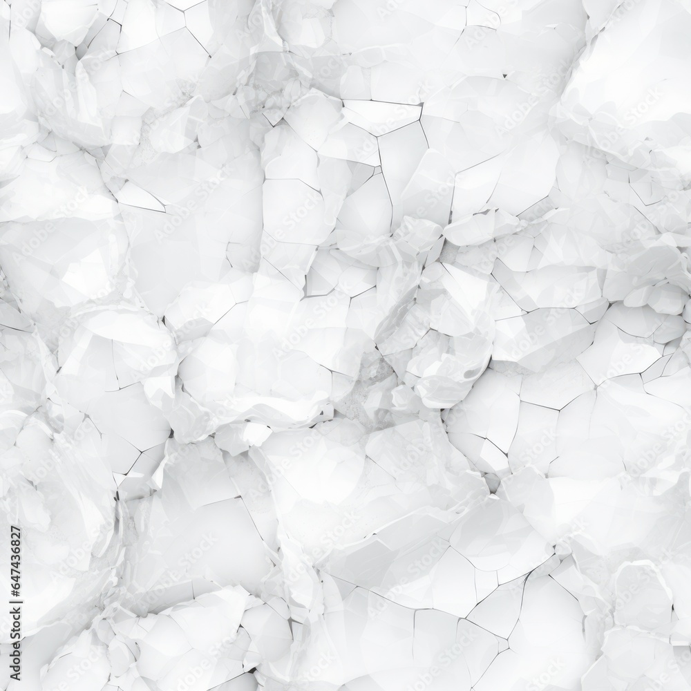 Obraz premium White Quartz Crystal Creative Abstract Photorealistic Texture. Screen Wallpaper. Digiral Art. Abstract Bright Surface Square Background. Ai Generated Vibrant Texture Pattern.