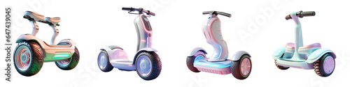 Png Set Hoverboard a self balancing scooter utilizing gyroscope technology transparent background photo