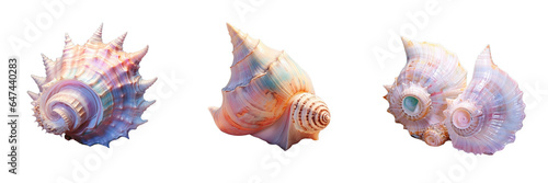 Png Set Chicoreus ramosus also known as the ramose murex or branched murex is a predatory sea snail belonging to the Muricidae family transparent background photo