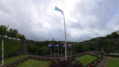 Flag of the grand duchy of Luxembourg photo