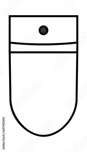 Toilet bowl Top view vector illustration design