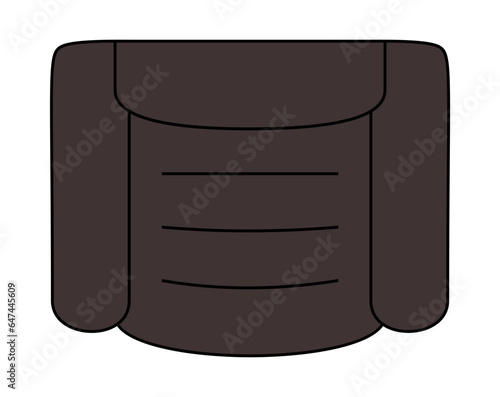 Sofa chair Top view vector illustration design