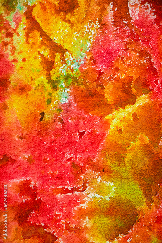 Abstract colorful watercolor background. Hand painted abstract colorful artwork. Modern painting.  Colorful paint texture to be used for webs conception and designs creation.Abstract grunge background