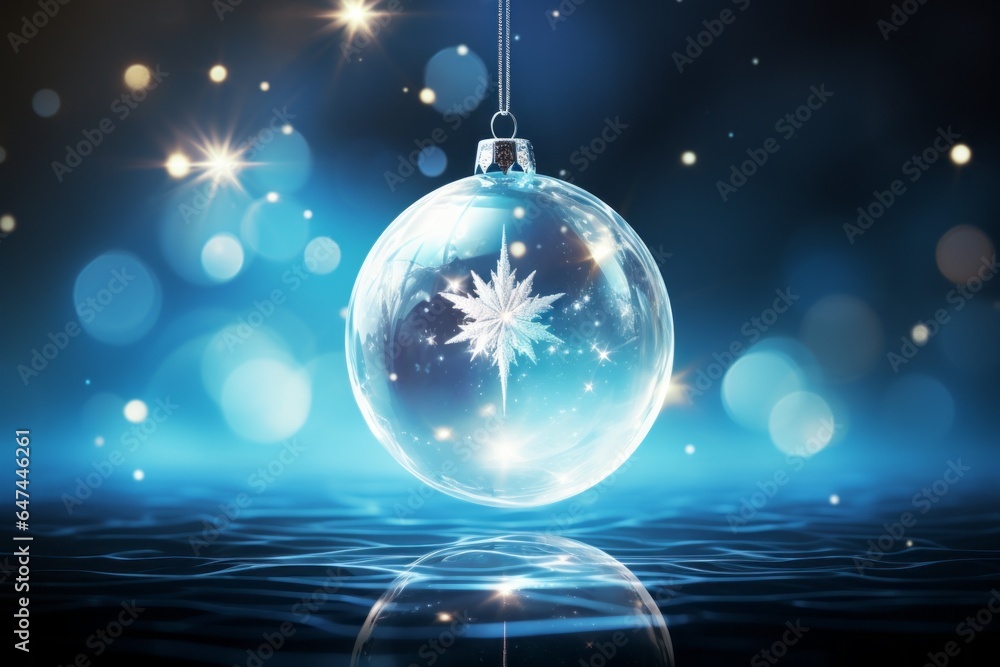 Glass Christmas or New Year ball. Merry christmas and happy new year concept. Glass Christmas or New Year ball. Merry christmas and happy new year concept.