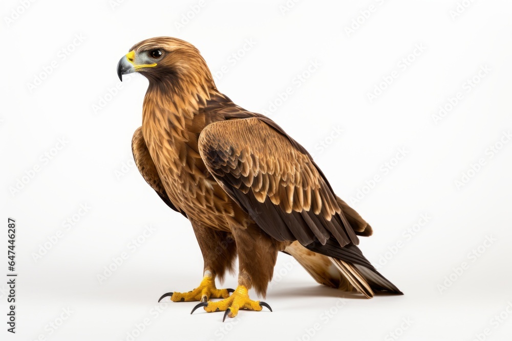 Golden Eagle Aquila chrysaetos, blank for design. Bird close-up. Background with place for text Golden Eagle Aquila chrysaetos, blank for design. Bird close-up. Background with place for text