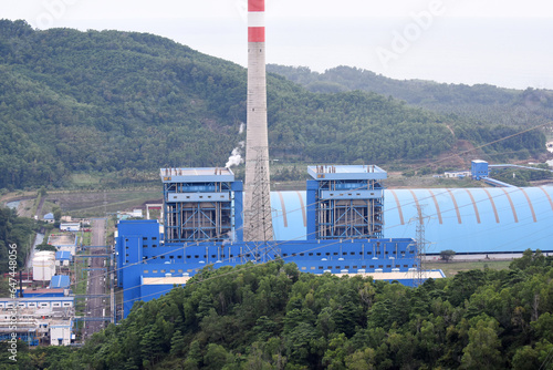 Hydroelectric power plant complex, using ocean wave technology on the South coast of Java Island, Indonesia