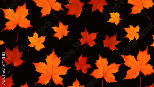 Autumn Leaves Pattern Wallpaper  October  Halloween