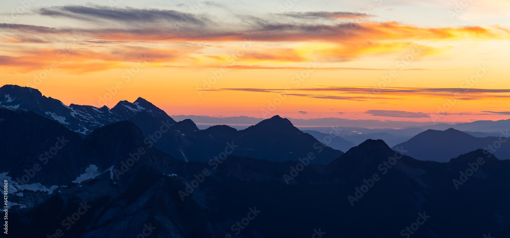 Canadian Rocky Mountain Landscape. Nature Background Panorama. Sunny Day
