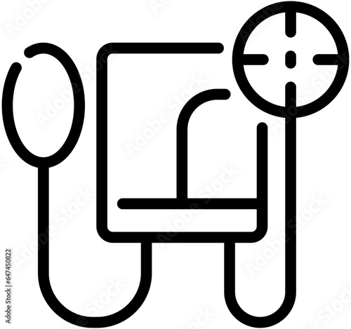 sphygmomanometer line icon