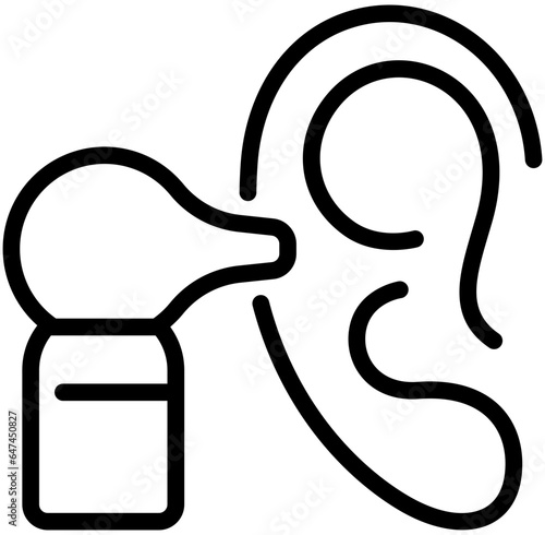 otoscope line icon