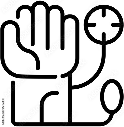sphygmomanometer line icon