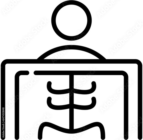 radiology line icon