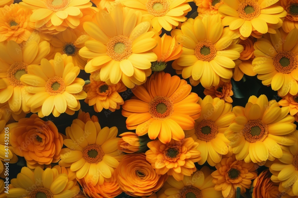 Calendula flower mockup. Fresh plant. Generate Ai Calendula flower mockup. Fresh plant. Generate Ai