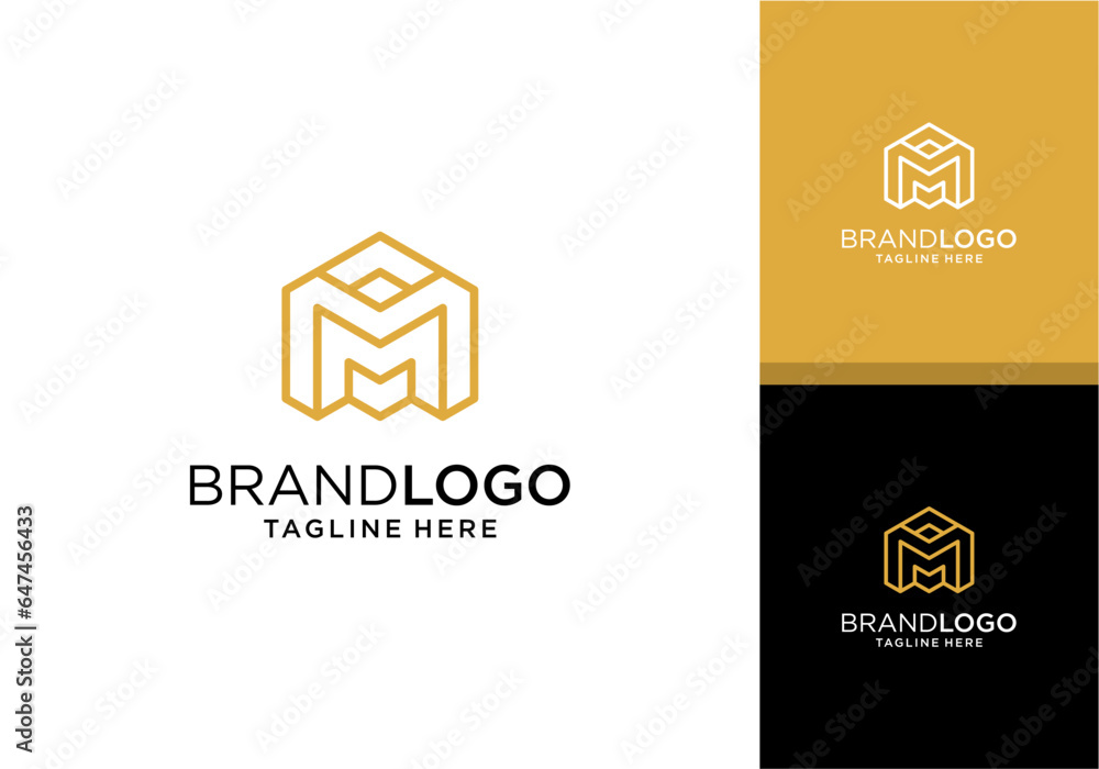 Letter M logo icon design template elements
Letter M logo icon design template elements