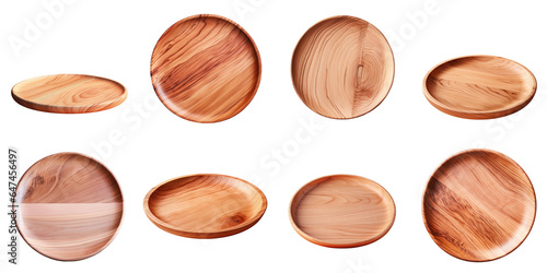 Png Set transparent background with wooden plate