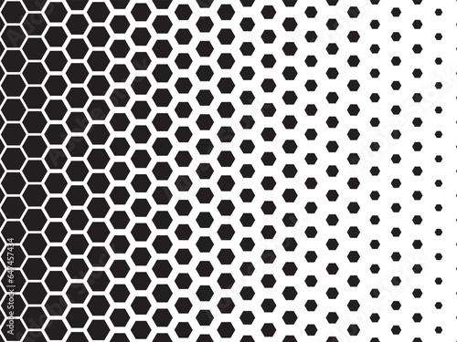 Hexagonal Gradient Abstract geometric