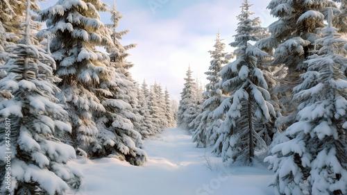 winter forest in the snow © Jezper