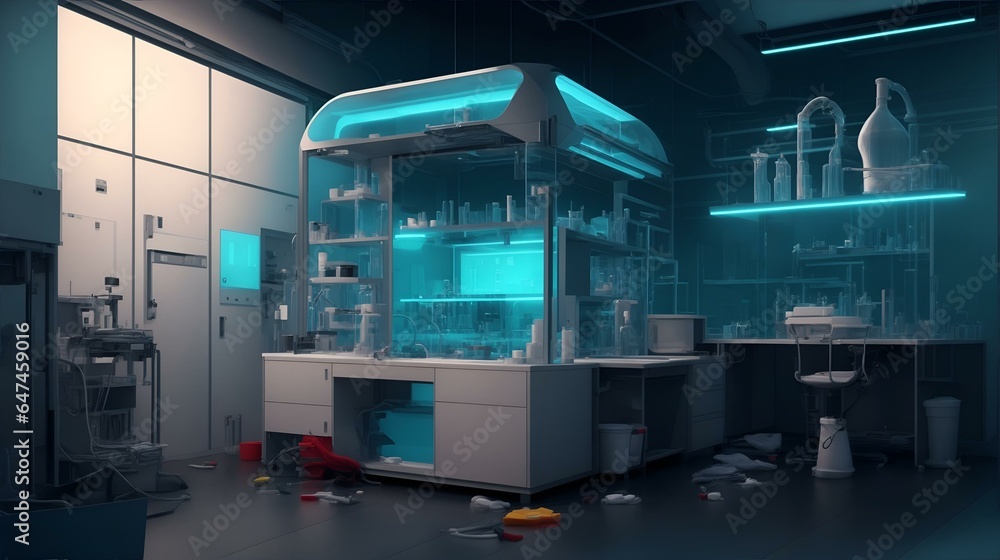 未来の科学研究所、実験室|Future science research institute, laboratory. Generative AI 未来の科学研究所、実験室|Future science research institute, laboratory. Generative AI