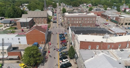 Downtown Cynthiana, KY during car show