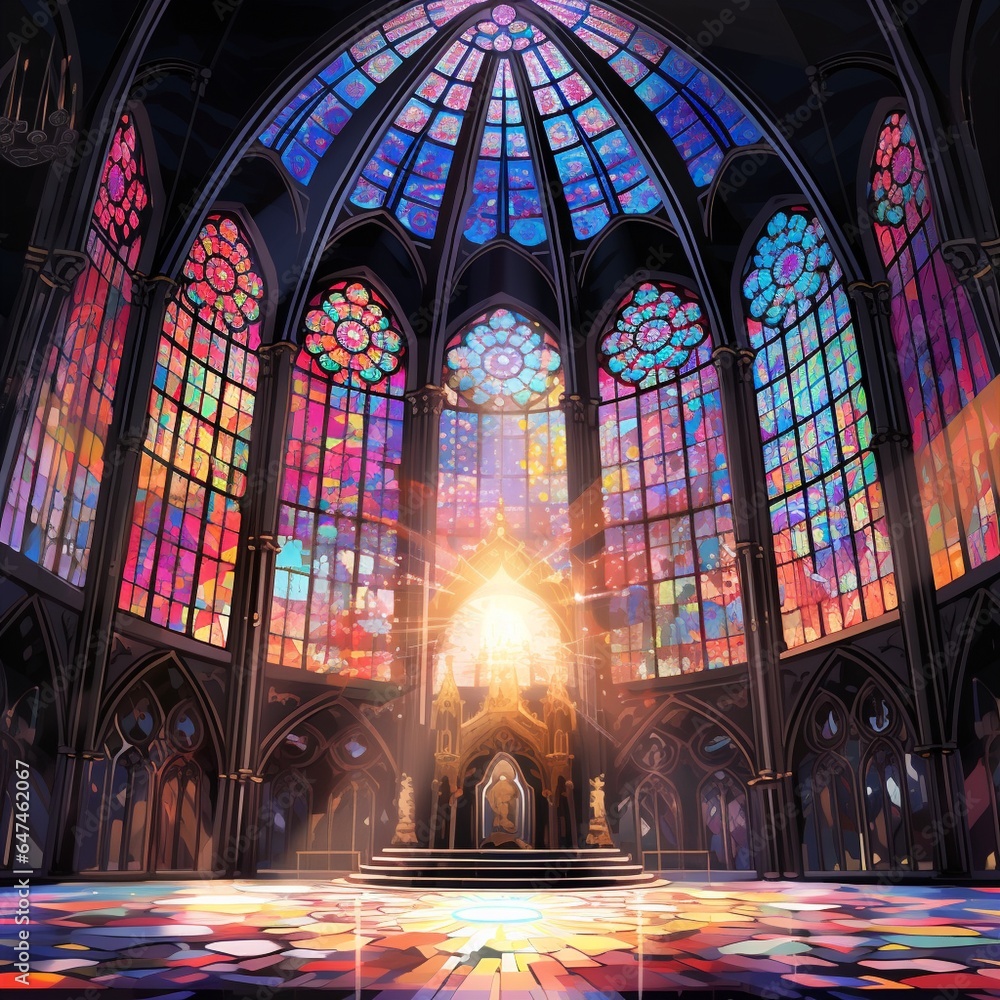 Obraz premium Astonishing Wallpaper - Celestial Cathedral
