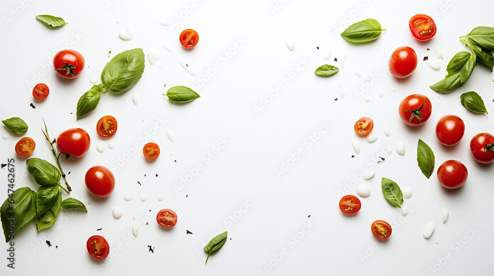 Food Blog Header Photo with Tomatoe and Basil Food Blog Header Photo with Tomatoe and Basil