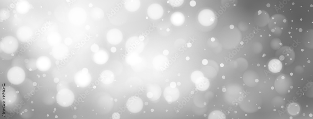 Abstract background with bokeh effect in gray colors