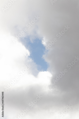 White and grey clouds and blue sky © Martina