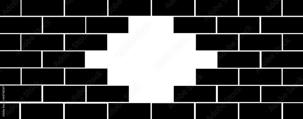 Aesthetic black brick wall arrangement with copy space