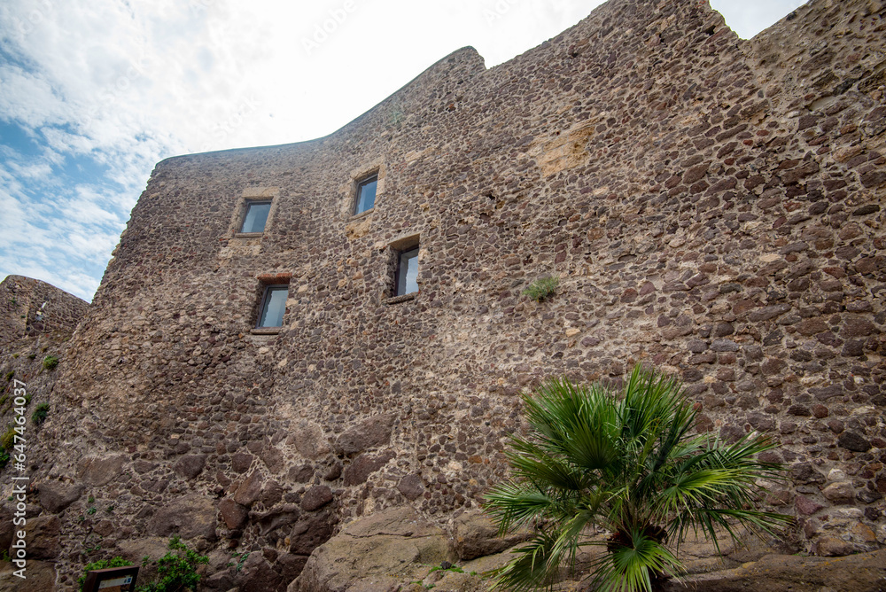 Doria Castle Wall in Castelsardo - Sardinia - Italy