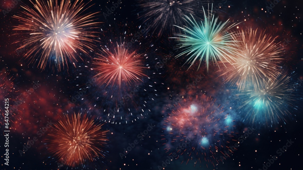 Design template for firework celebration Design template for firework celebration