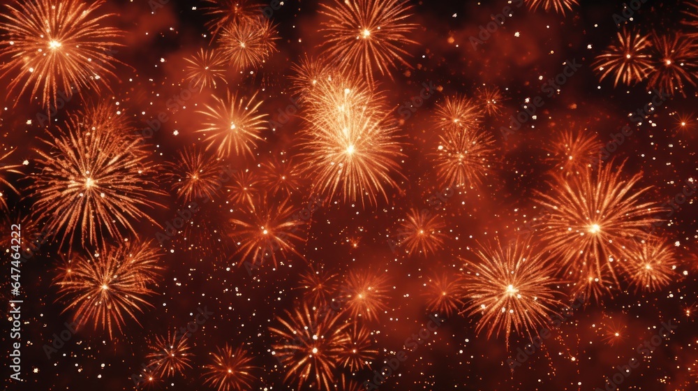 Design template for firework celebration