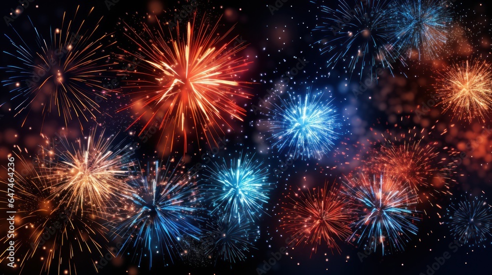 Fototapeta premium Design template for firework celebration