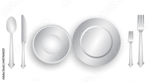 empty white bowl on white background. 3D 

Illustration
